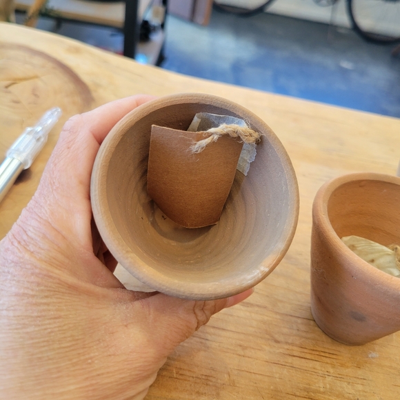 Mini clay vases- SPRING FUN!! Set of 4 - Picture 10 of 13